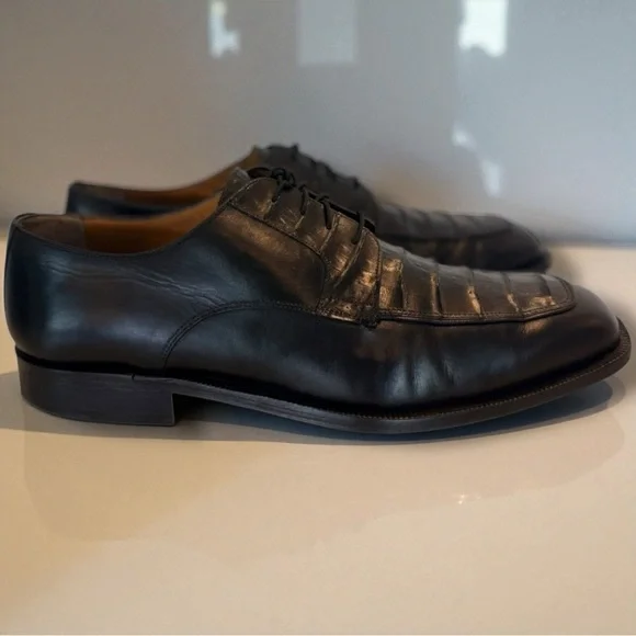 Caporicci Genuine Crocodile Oxford Shoes Men display picture 2